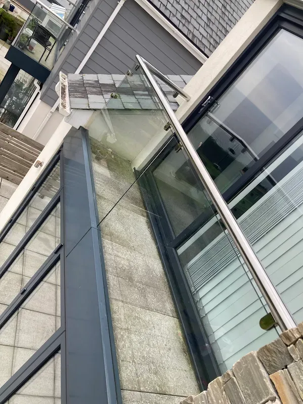 Weathered balcony surface before coating
